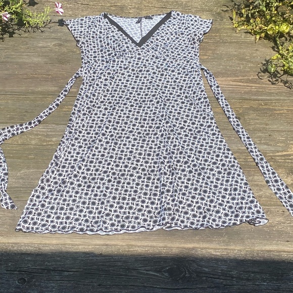 New Directions Geometric Black and White dress size Large - Picture 14 of 15